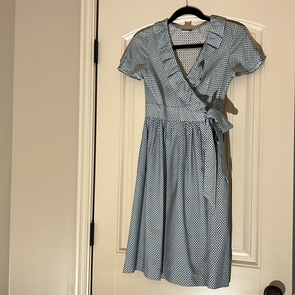 JCrew size 0 wrap dress 100% silk
